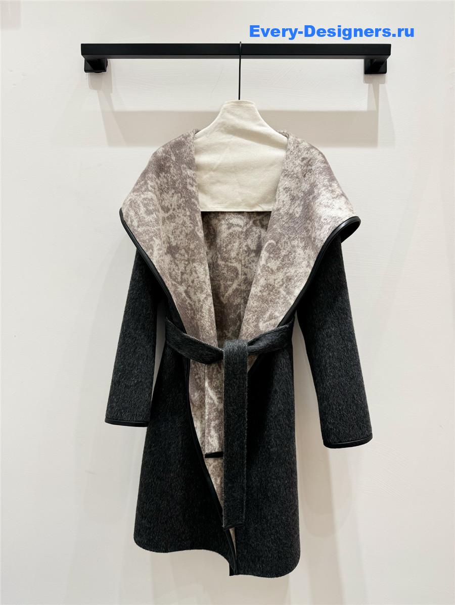 Dior belted cashmere coat
