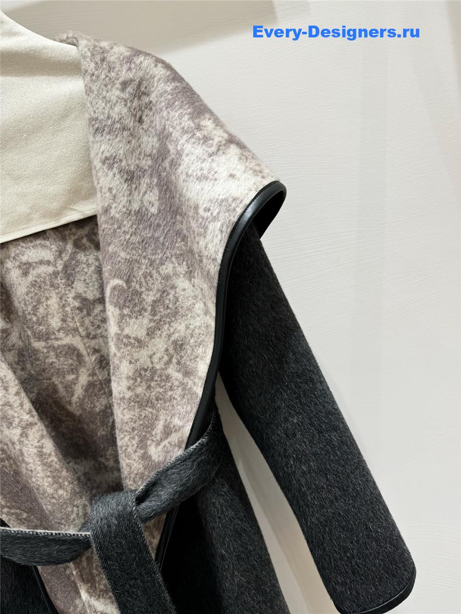 D10r belted cashmere coat