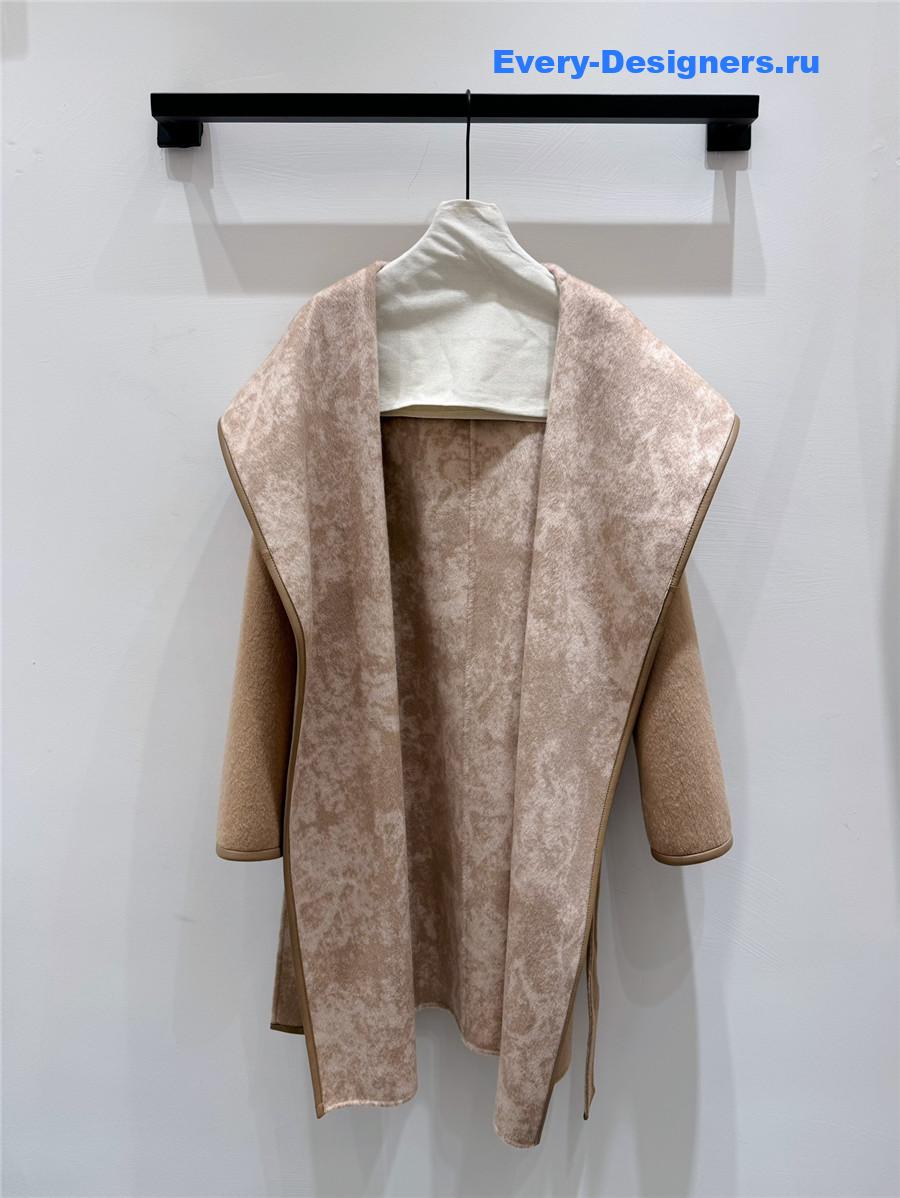 D10r belted cashmere coat