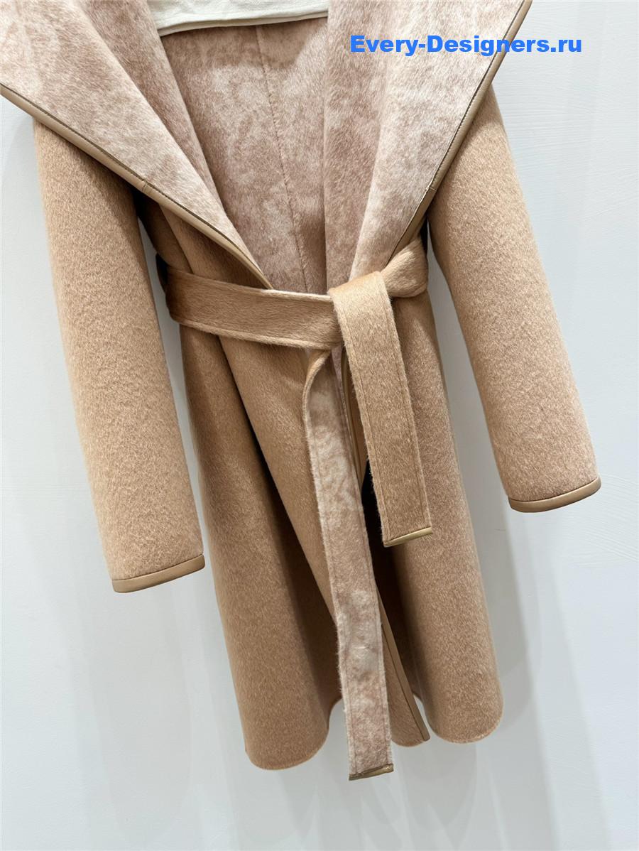 D10r belted cashmere coat