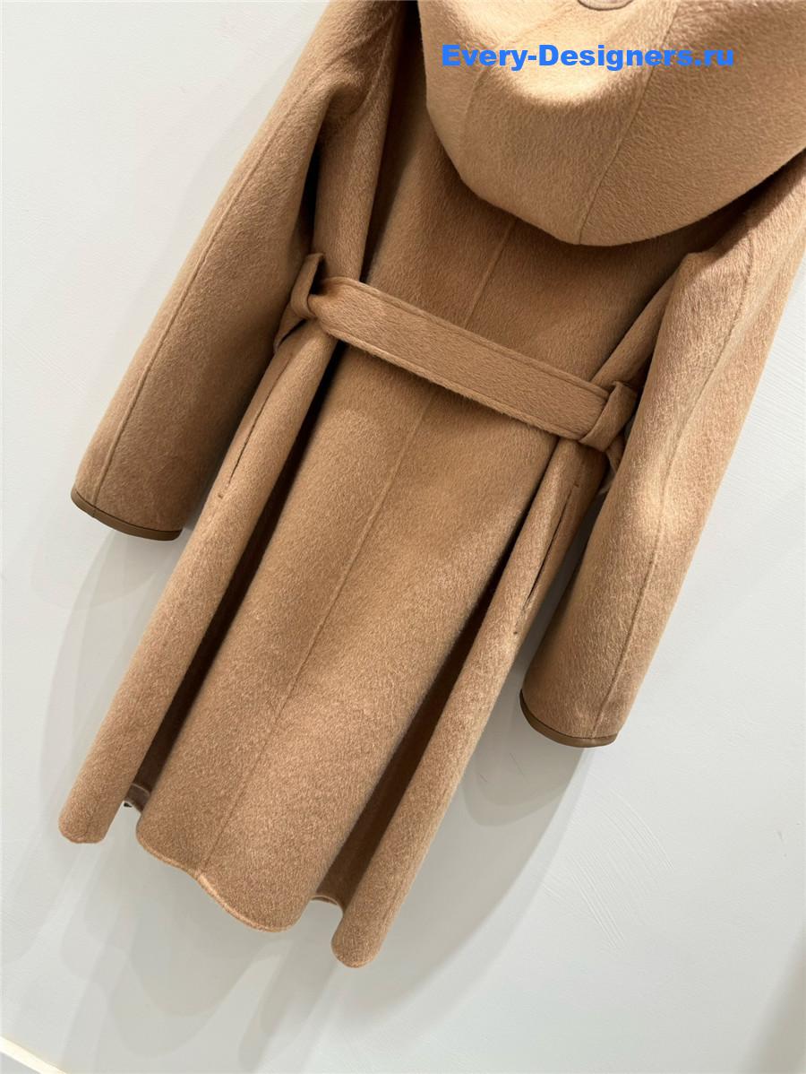D10r belted cashmere coat