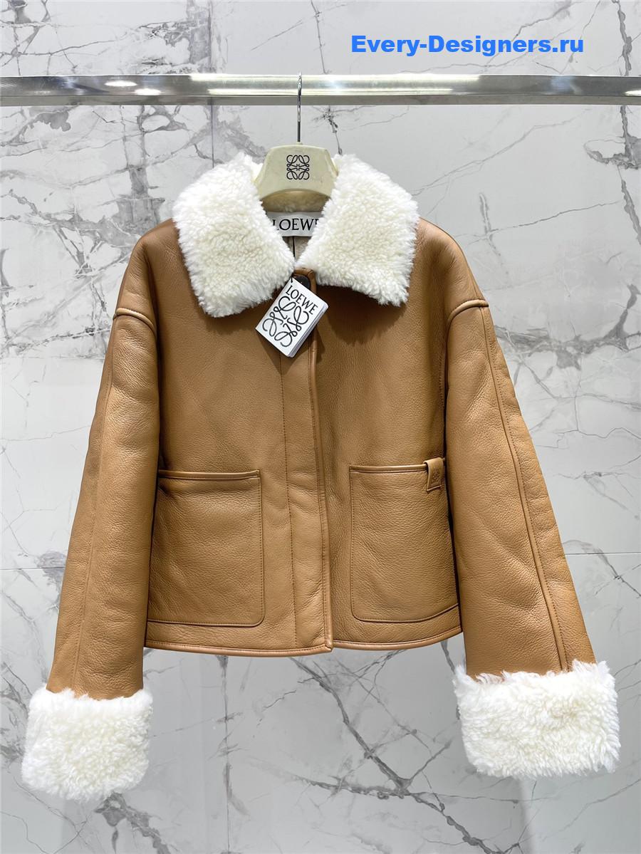 loewe logo long sleeve jacket