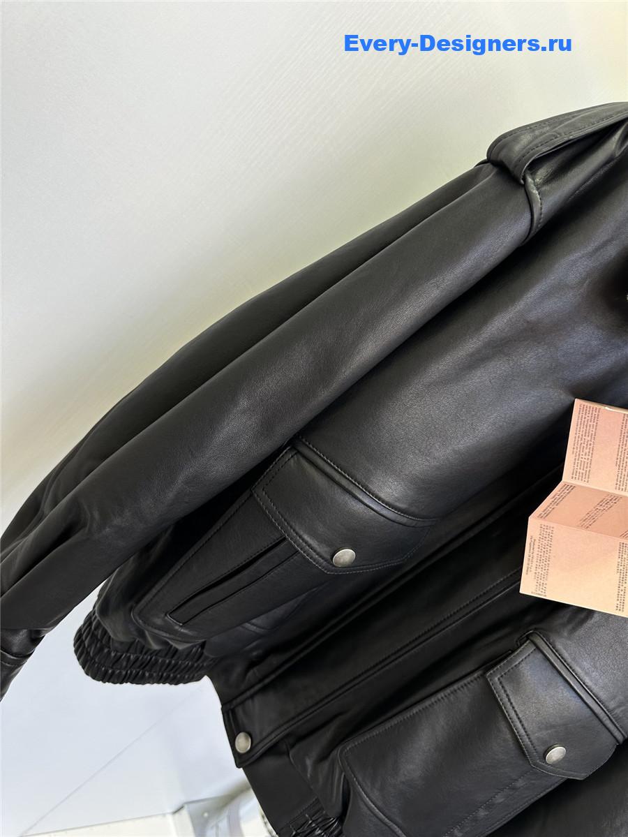 M1um1u sheepskin coat