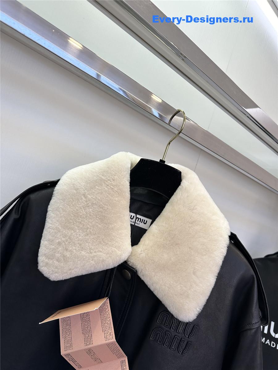 M1um1u sheepskin coat