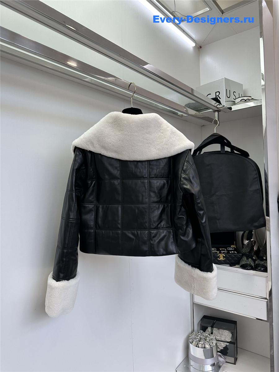 Chloé short leather jacket