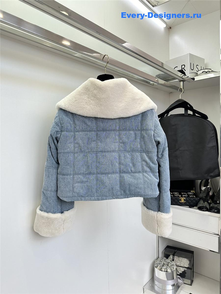 Chloé short leather jacket