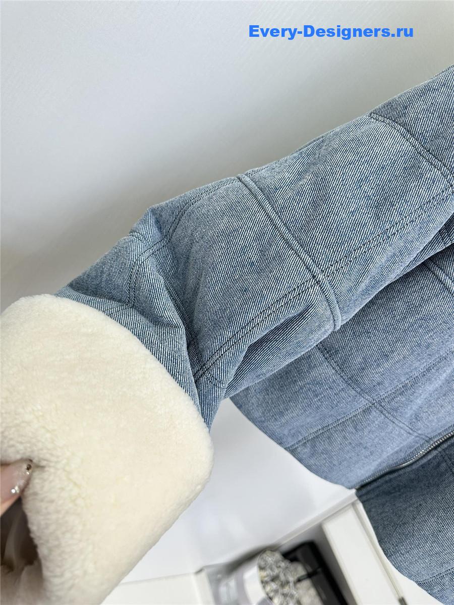 Chloé short leather jacket