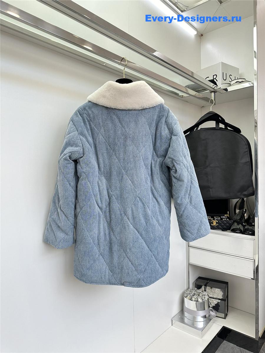 Chloé denim leather jacket