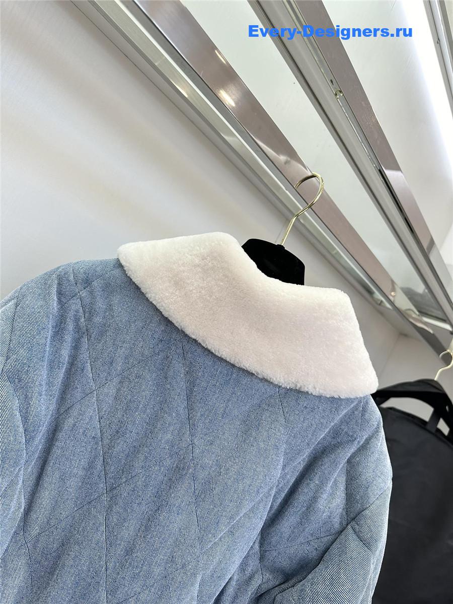 Chloé denim leather jacket