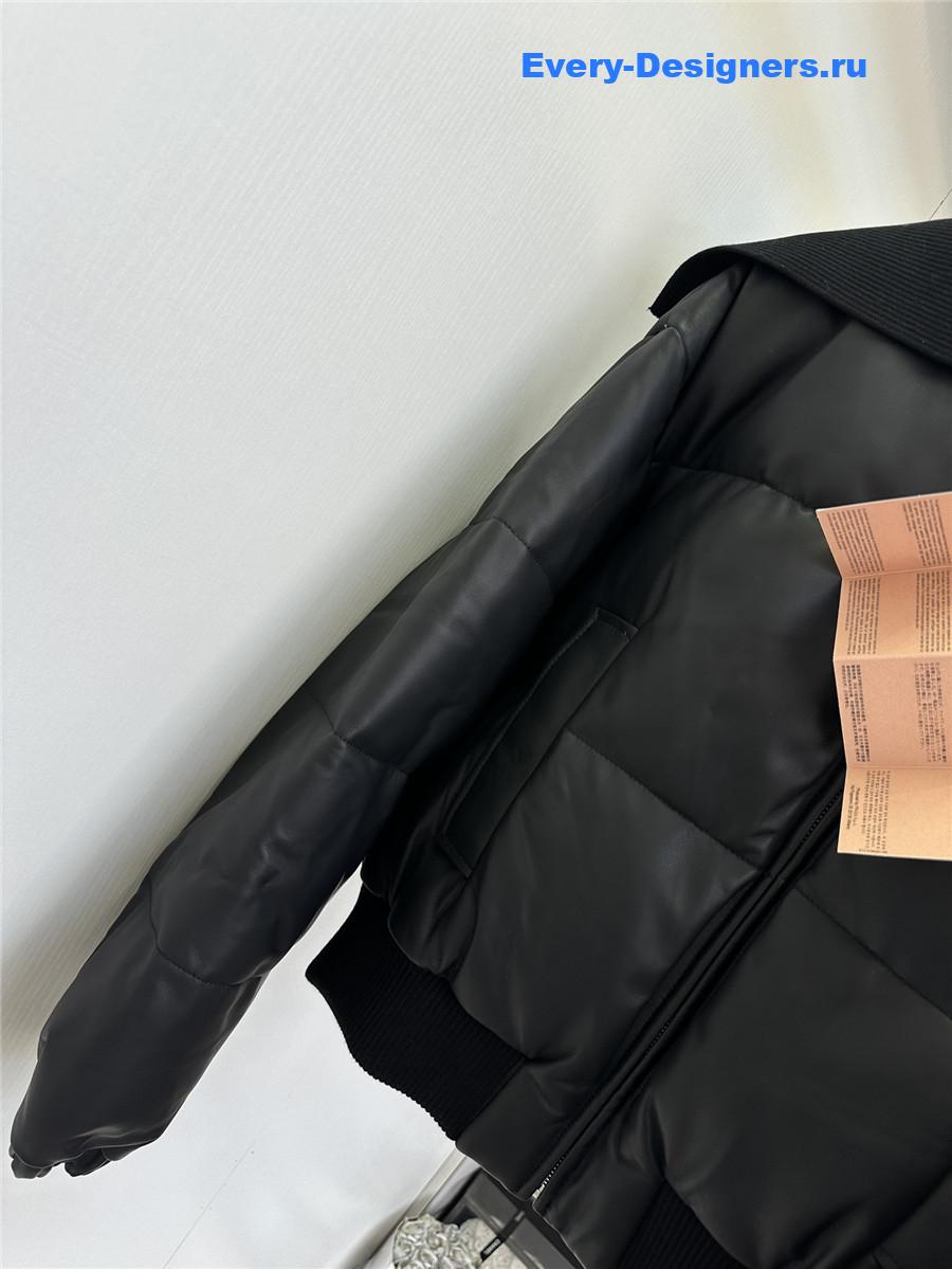 M1um1u maillard patchwork knitted jacket