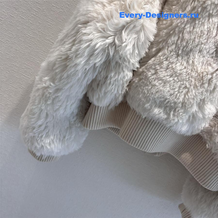 D10r wool and fur coat