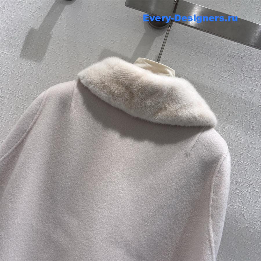 L0r0 P1ana cashmere mink cape