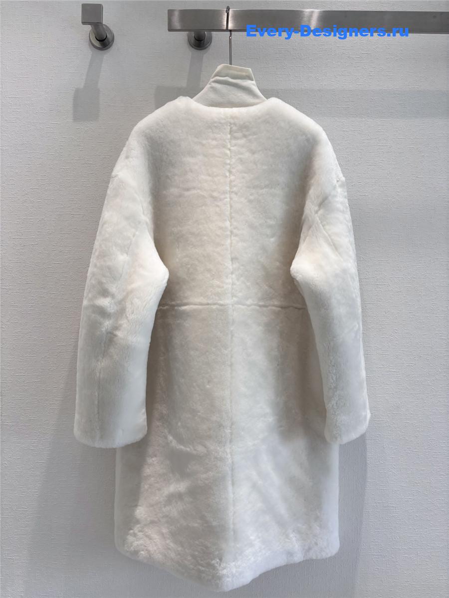 Pra*a fur long suit coat