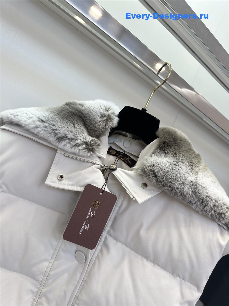 L0r0 P1ana white goose down vest