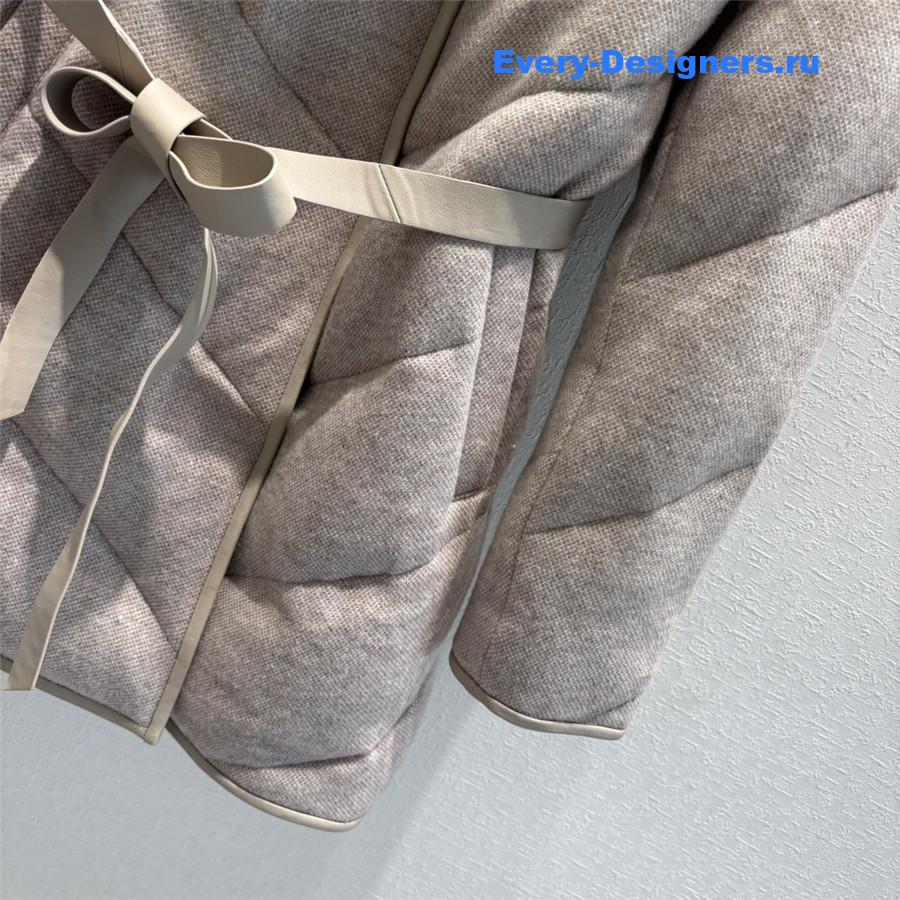 loro piana cashmere mink collar goose down jacket