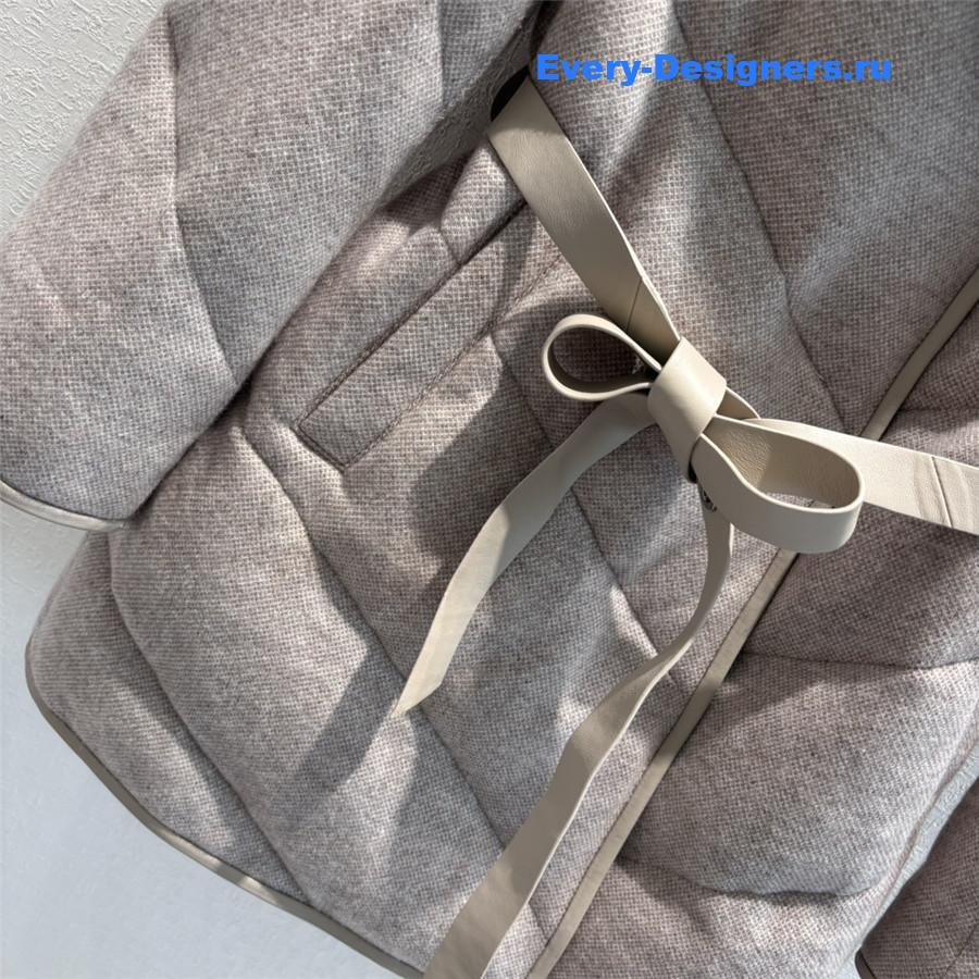 loro piana cashmere mink collar goose down jacket