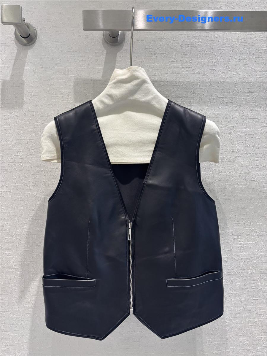 Hermes Short Sheepskin Vest