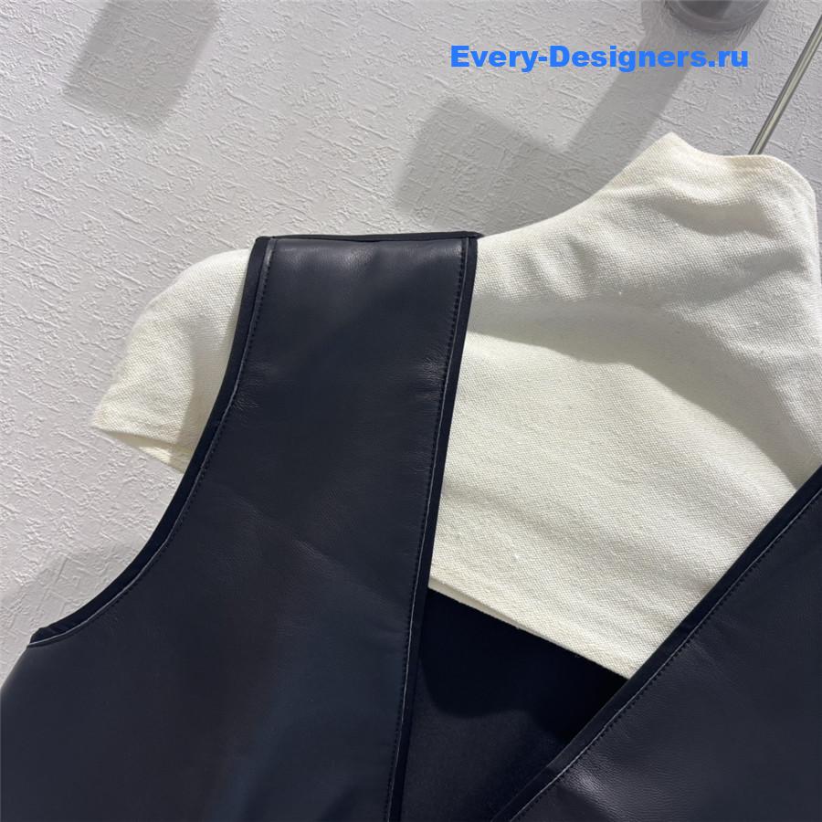 H**me5 short sheepskin vest