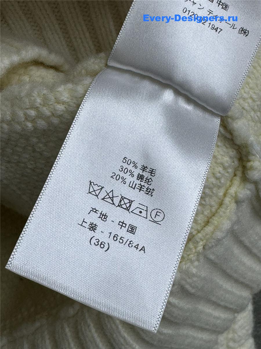 D10r rattan check cardigan