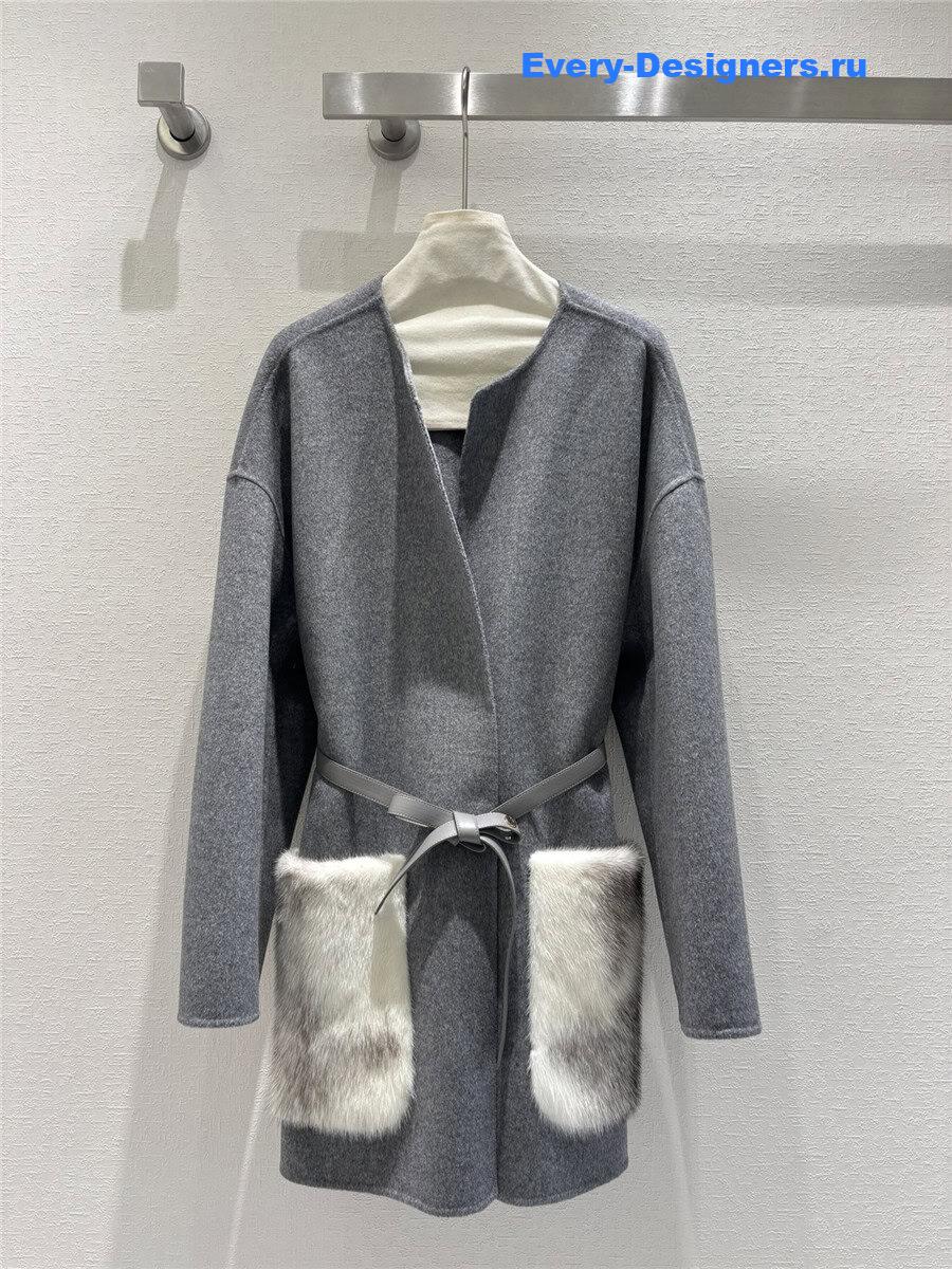 L0r0 P1ana cashmere mink coat