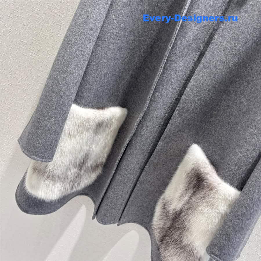 L0r0 P1ana cashmere mink coat