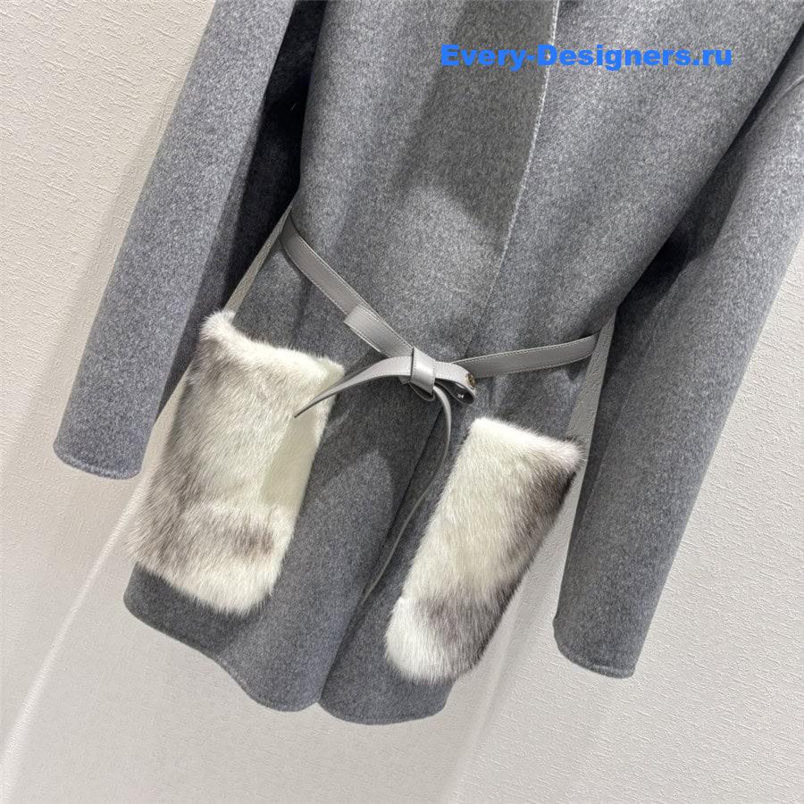 L0r0 P1ana cashmere mink coat