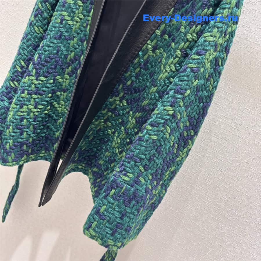 b0tt*ga Ven*ta v-neck buttonless wool coat