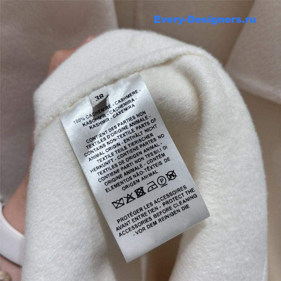 H**me5 cashmere coat with stand collar