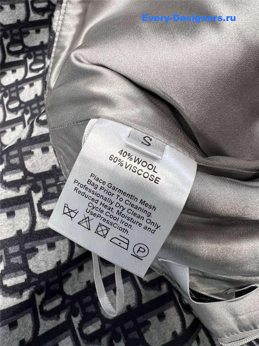 D10r wool classic monogram skirt