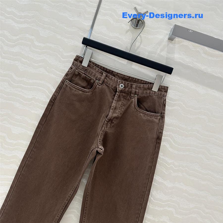 M1um1u washed denim straight pants