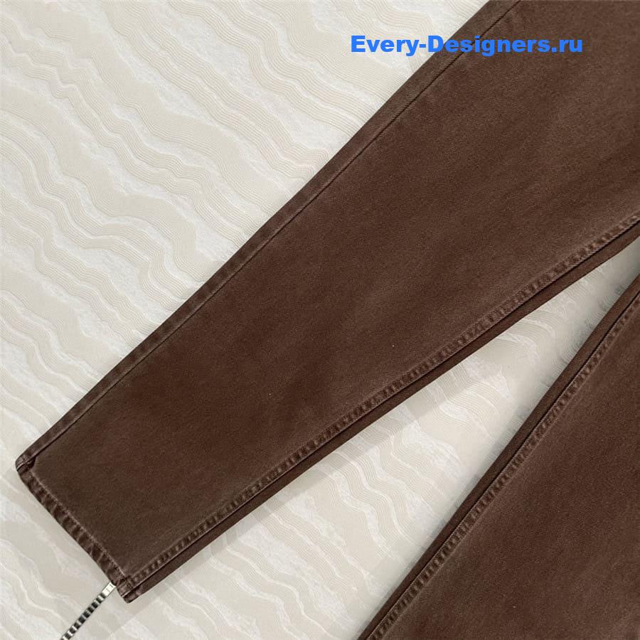 M1um1u washed denim straight pants