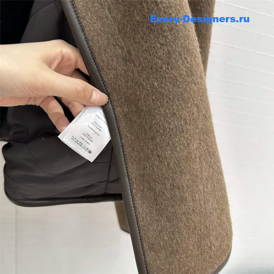 H**me5 cotton and wool coat