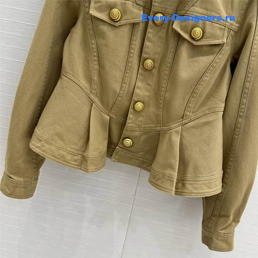 Balmain waist denim jacket