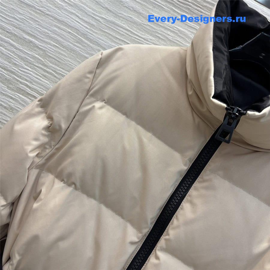 D10r stand collar belt down jacket