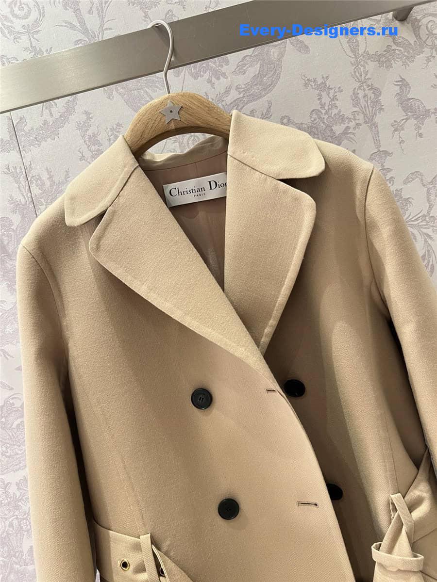 D10r double breasted long trench coat