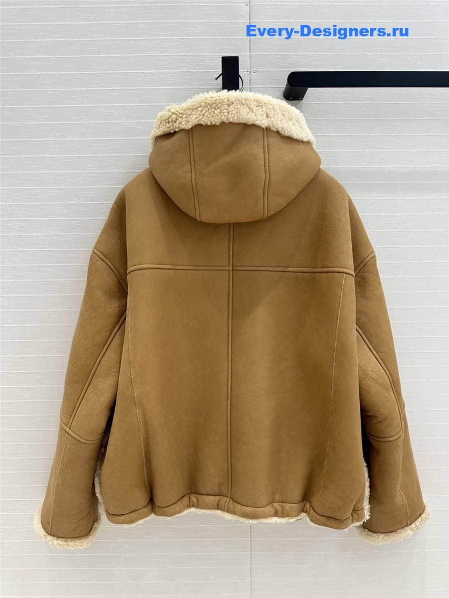 BC lambskin fur coat