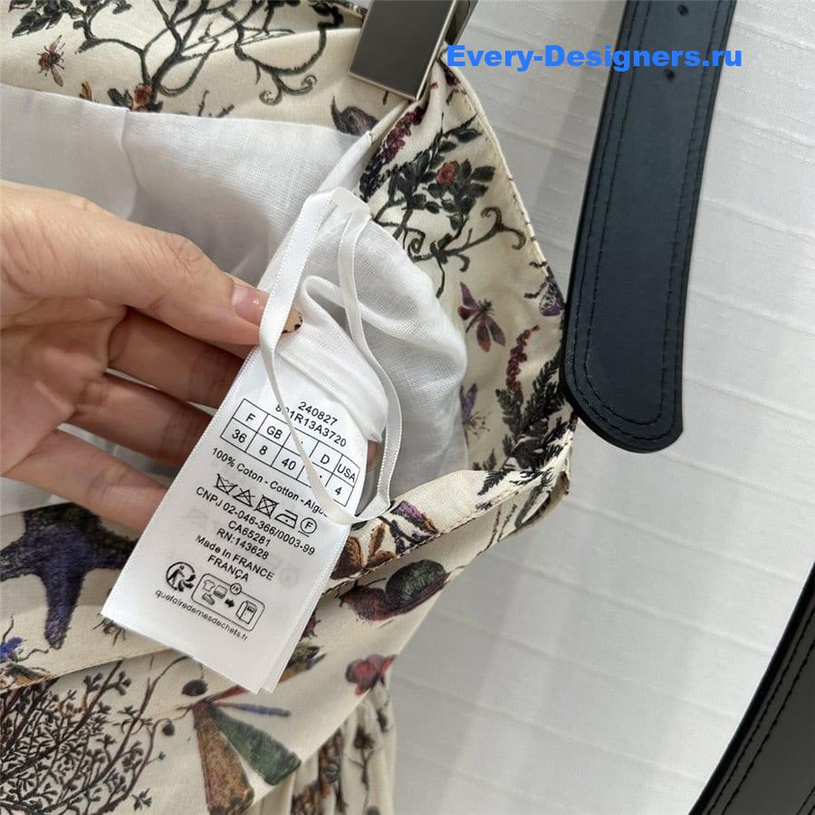 D10r positioning print long skirt