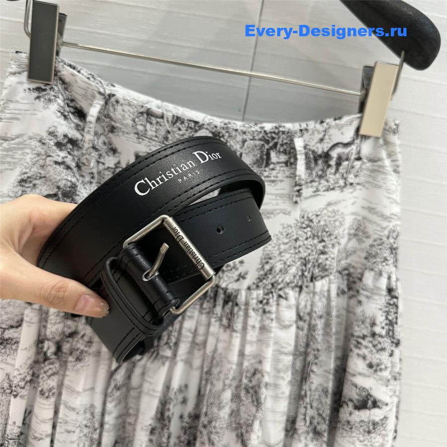 D10r positioning print long skirt