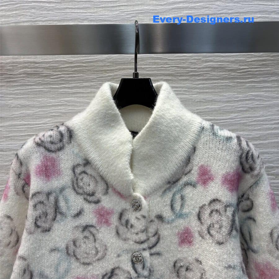 CC Stand Collar Knit Cardigan