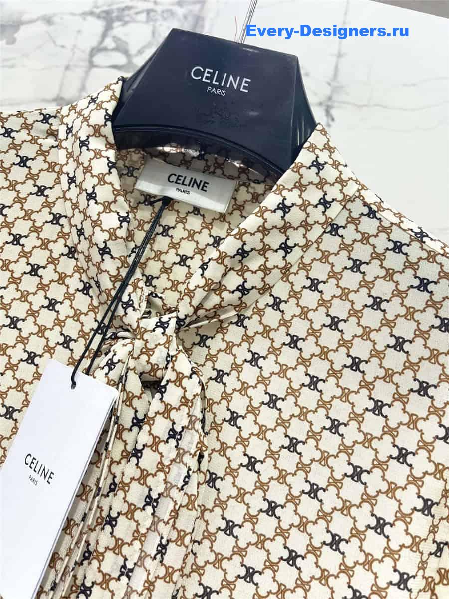 Ce1i*e rattan check print shirt