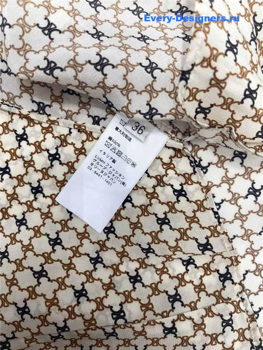 Ce1i*e rattan check print shirt