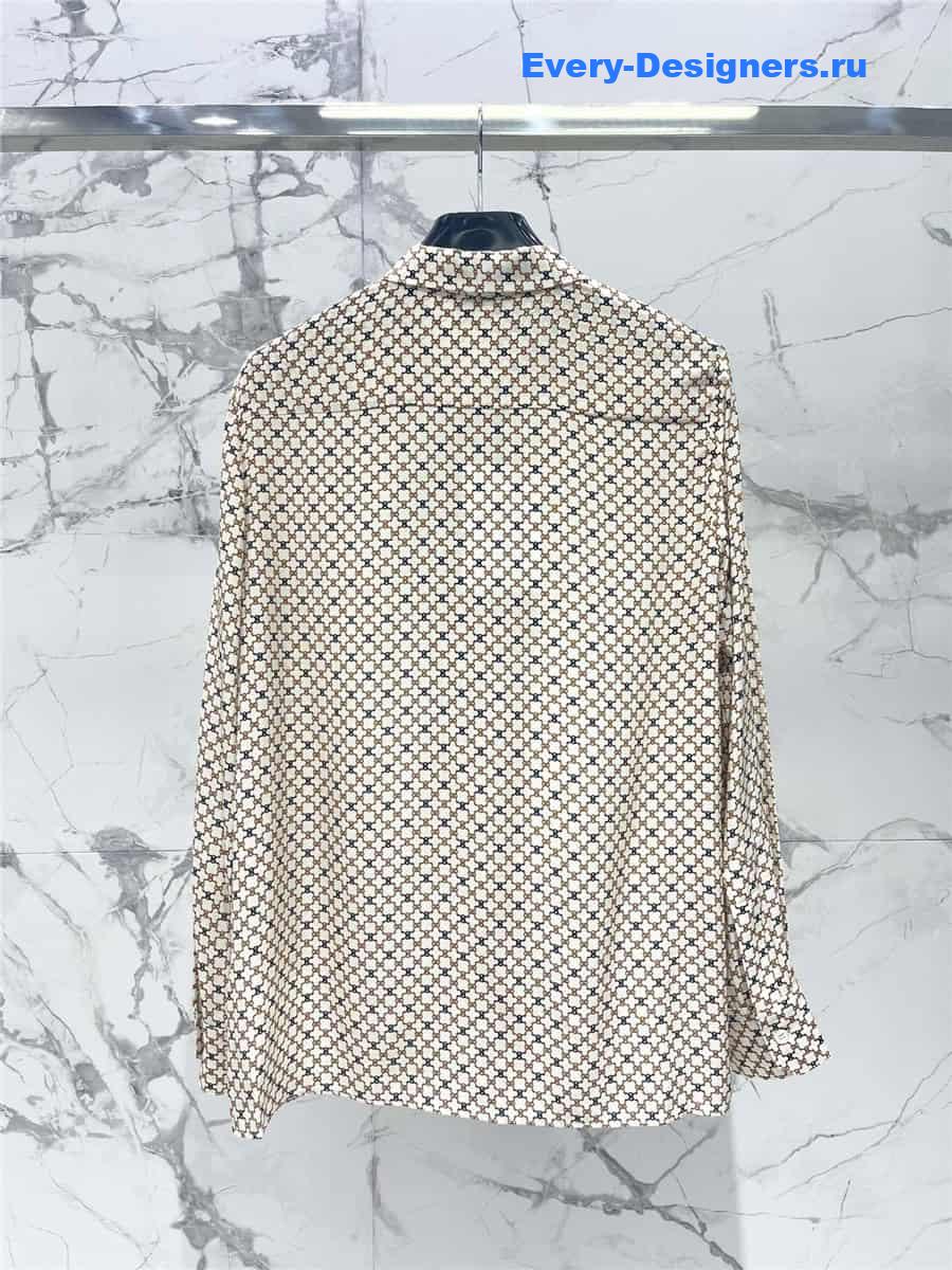 Ce1i*e rattan check print shirt