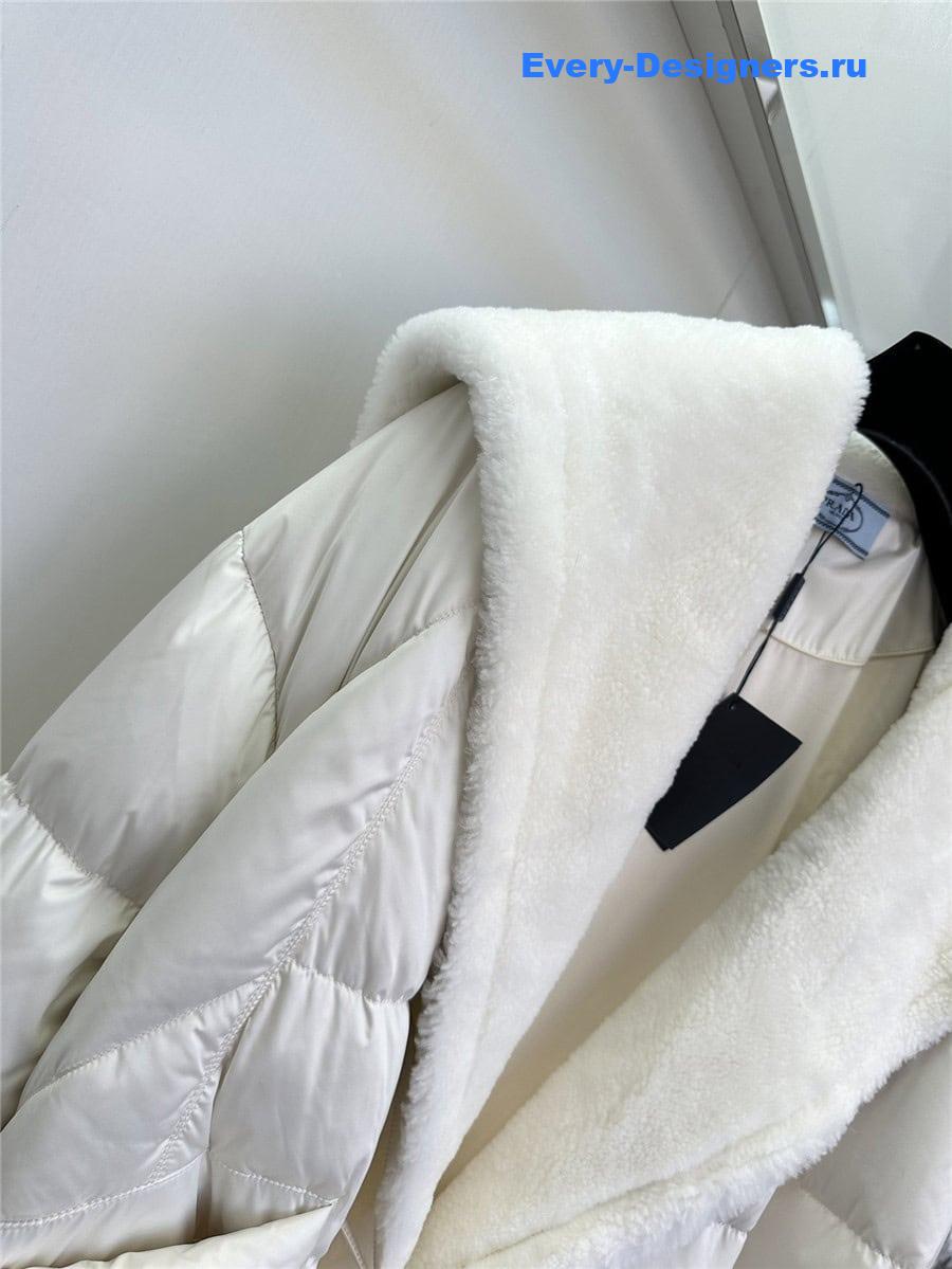 Pra*a patchwork lambswool down jacket