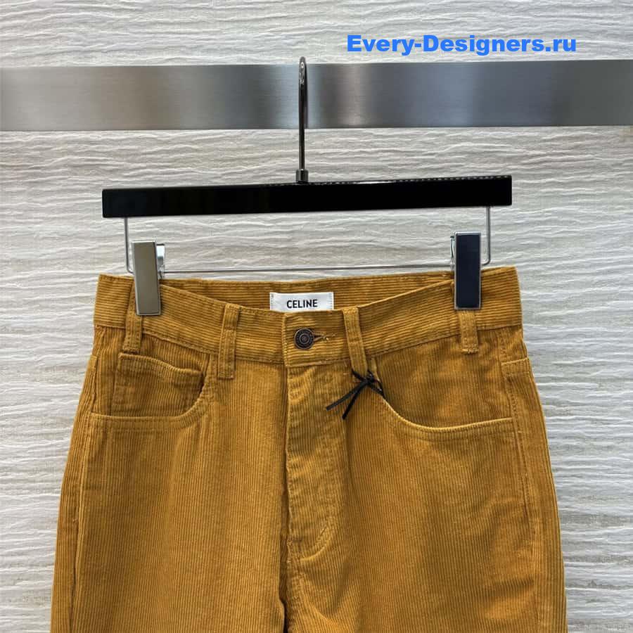 Ce1i*e corduroy straight pants