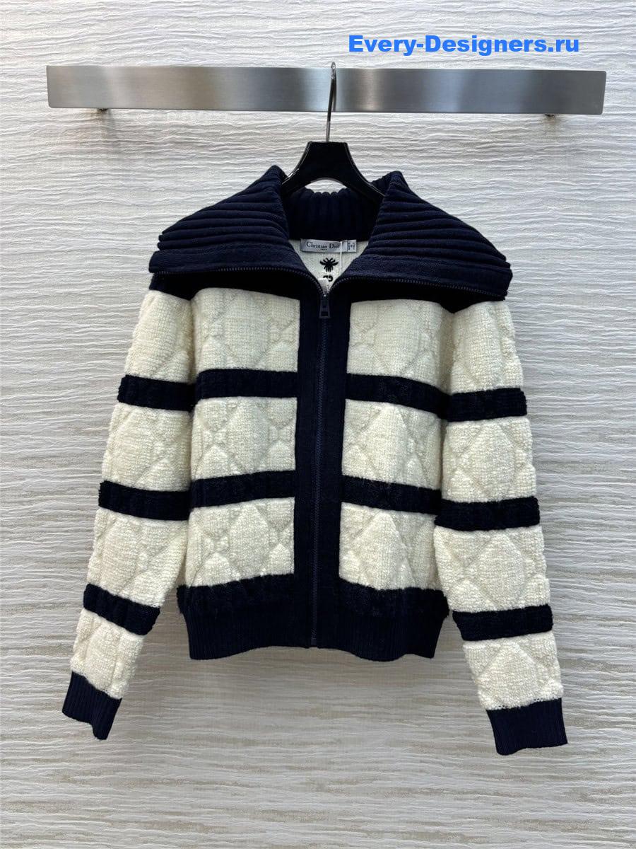 d10r D1am0nd quilted cardigan