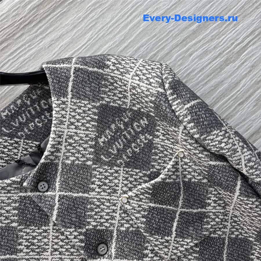 l0vis Vvtt0n lv round neck suit jacket