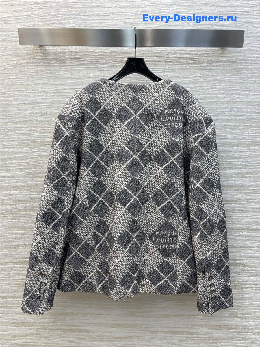 l0vis Vvtt0n lv round neck suit jacket