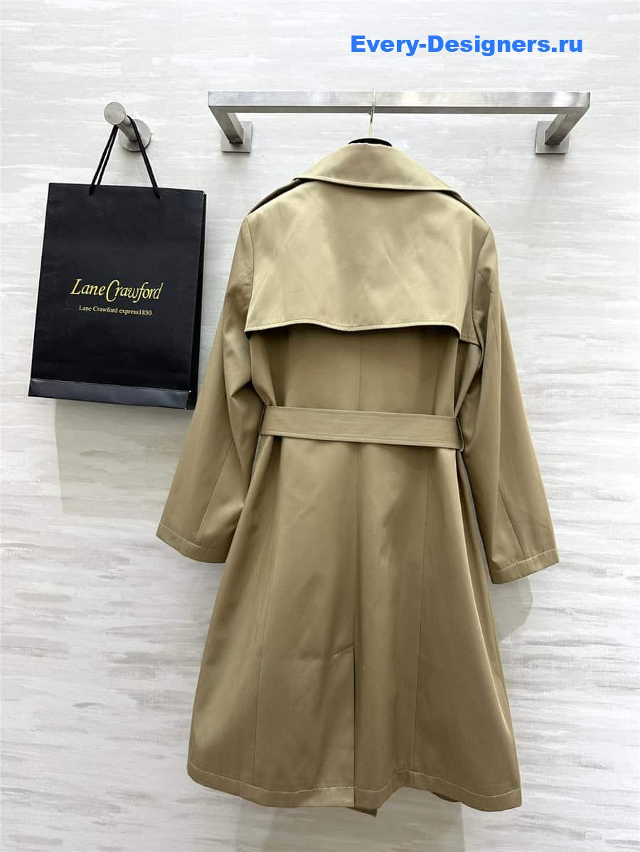 Versace double-breasted long trench coat