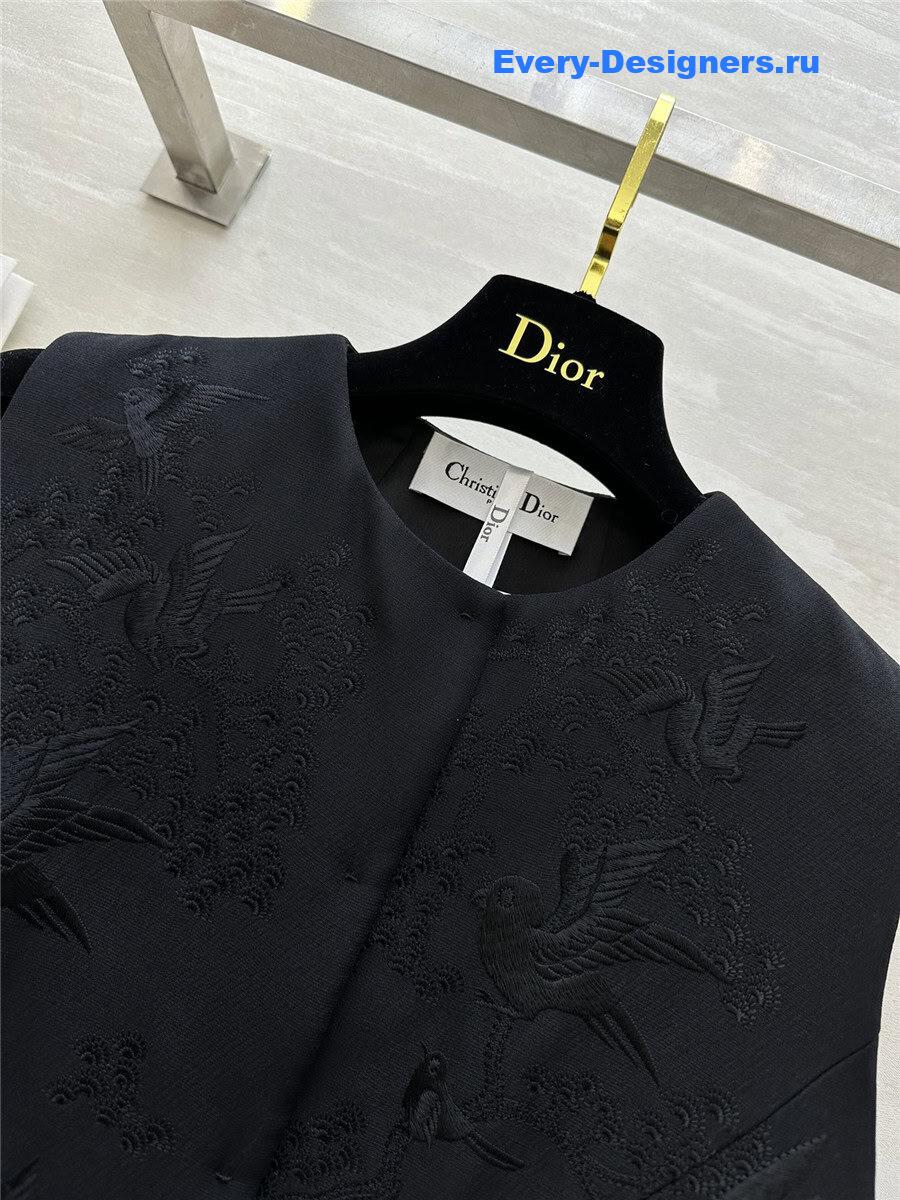D10r embroidered silk vest