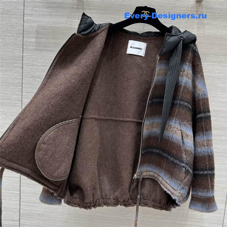 jil sander cashmere short coat